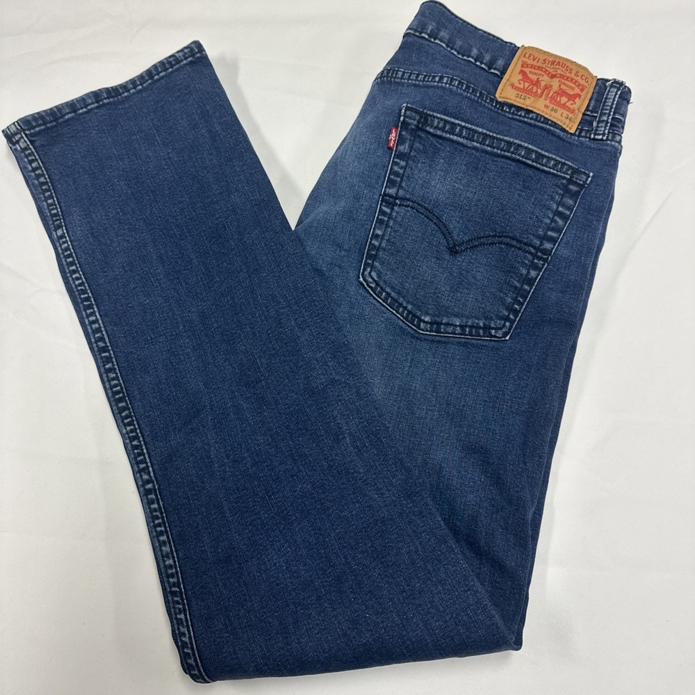 Levi's 513 Jeans Mens 36x30 Blue Dark Wash‎